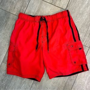 Op Red Swim Trunk Board Short - Men’s Size Large (36-38)